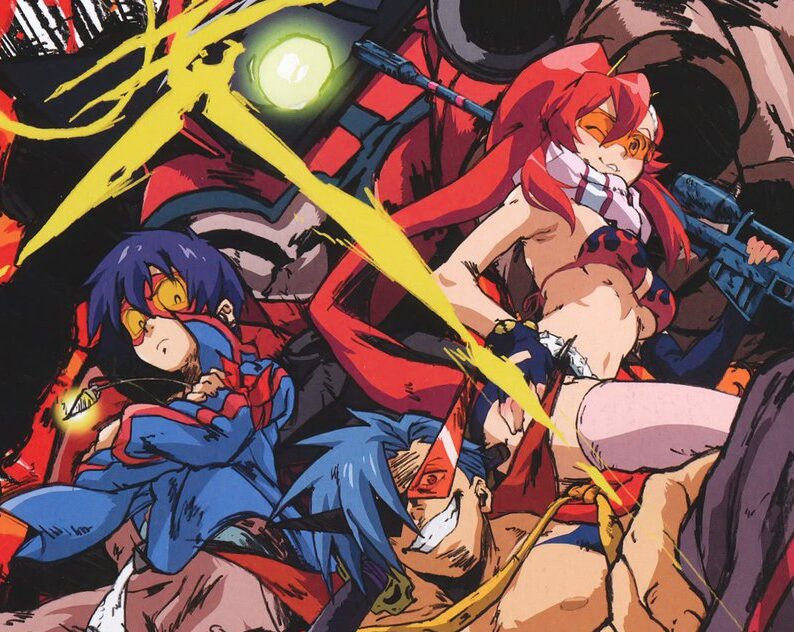 Unofficial cover art featuring Simon, Yoko, and Kamina.